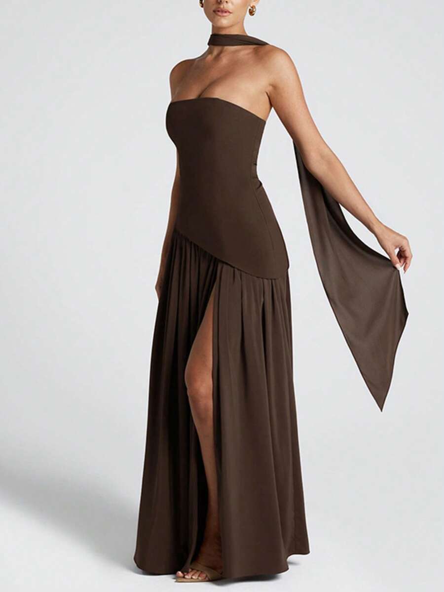 Roben Slit Dress