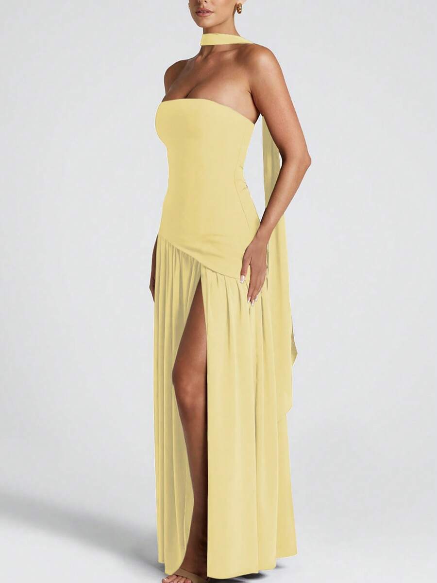 Roben Slit Dress
