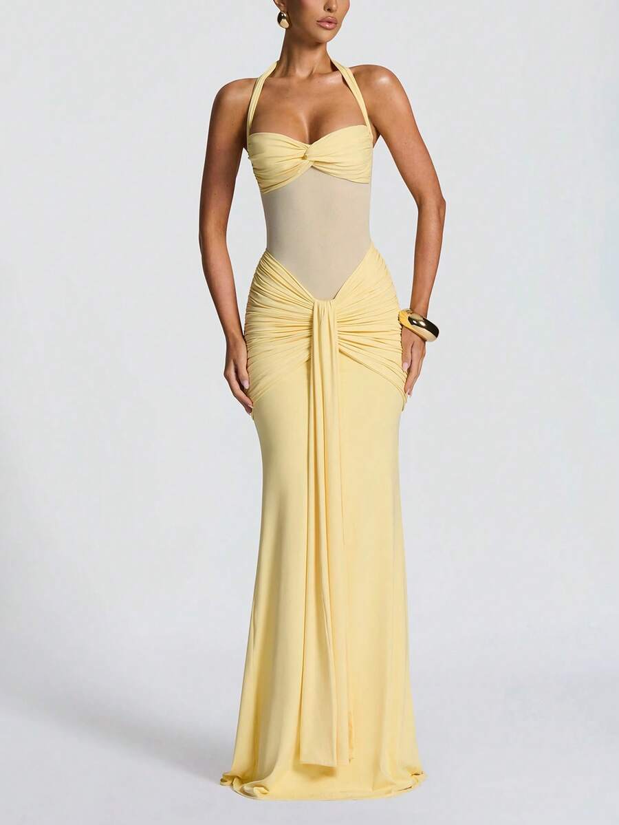 Millie Cinched Mesh Dress