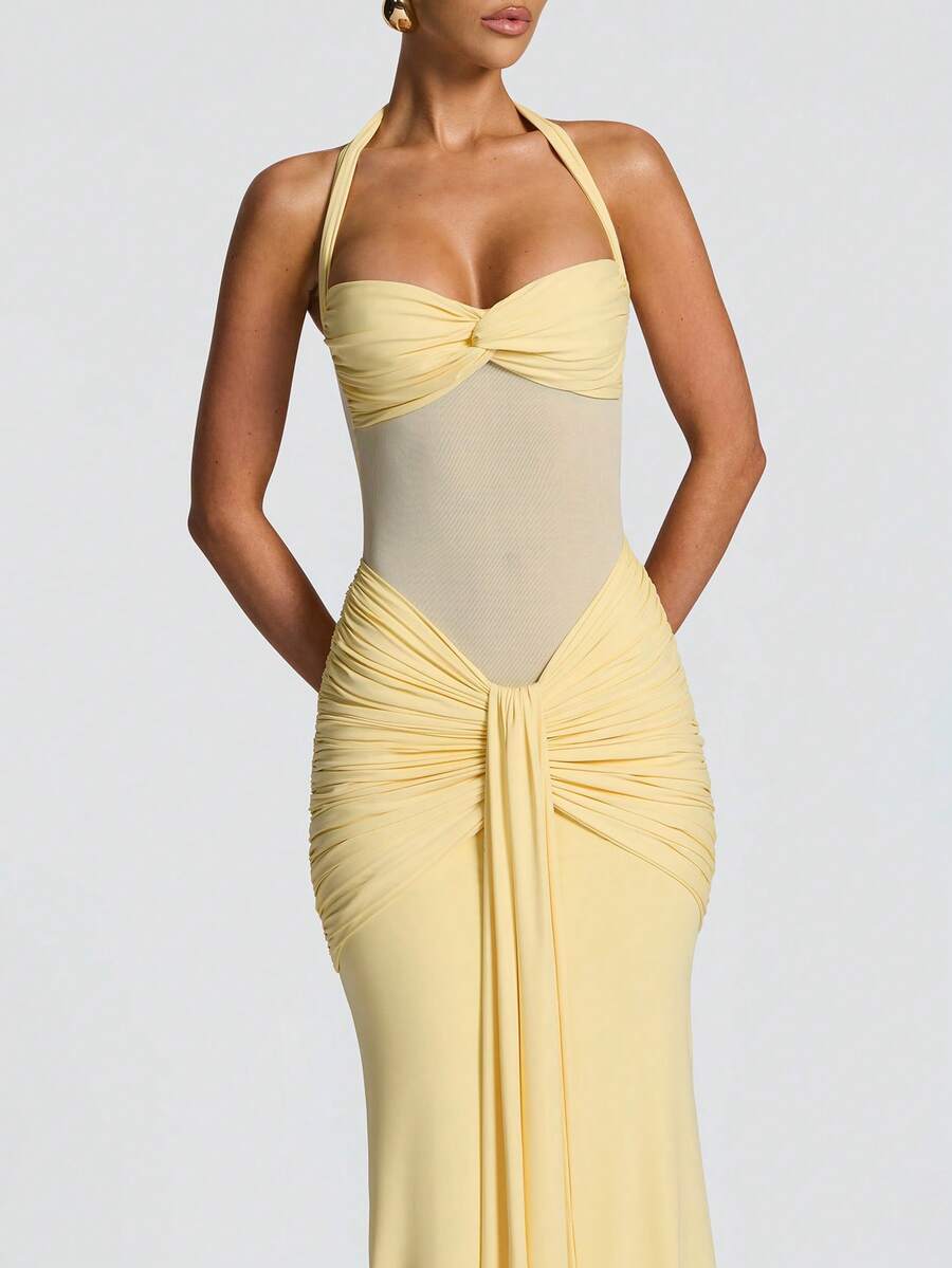 Millie Cinched Mesh Dress
