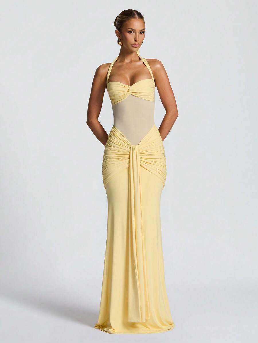 Millie Cinched Mesh Dress