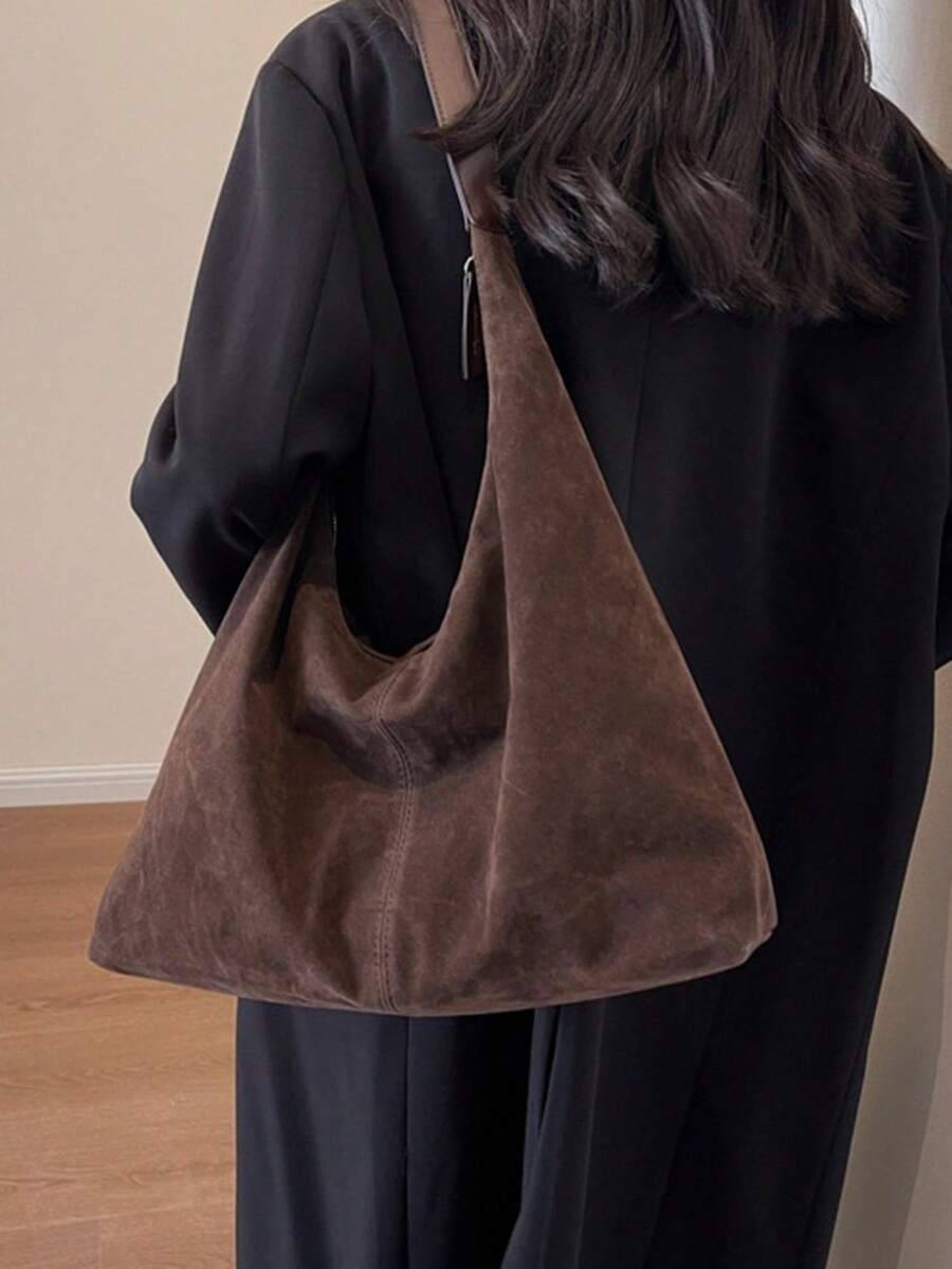 Harriet Suede Shoulder Bag