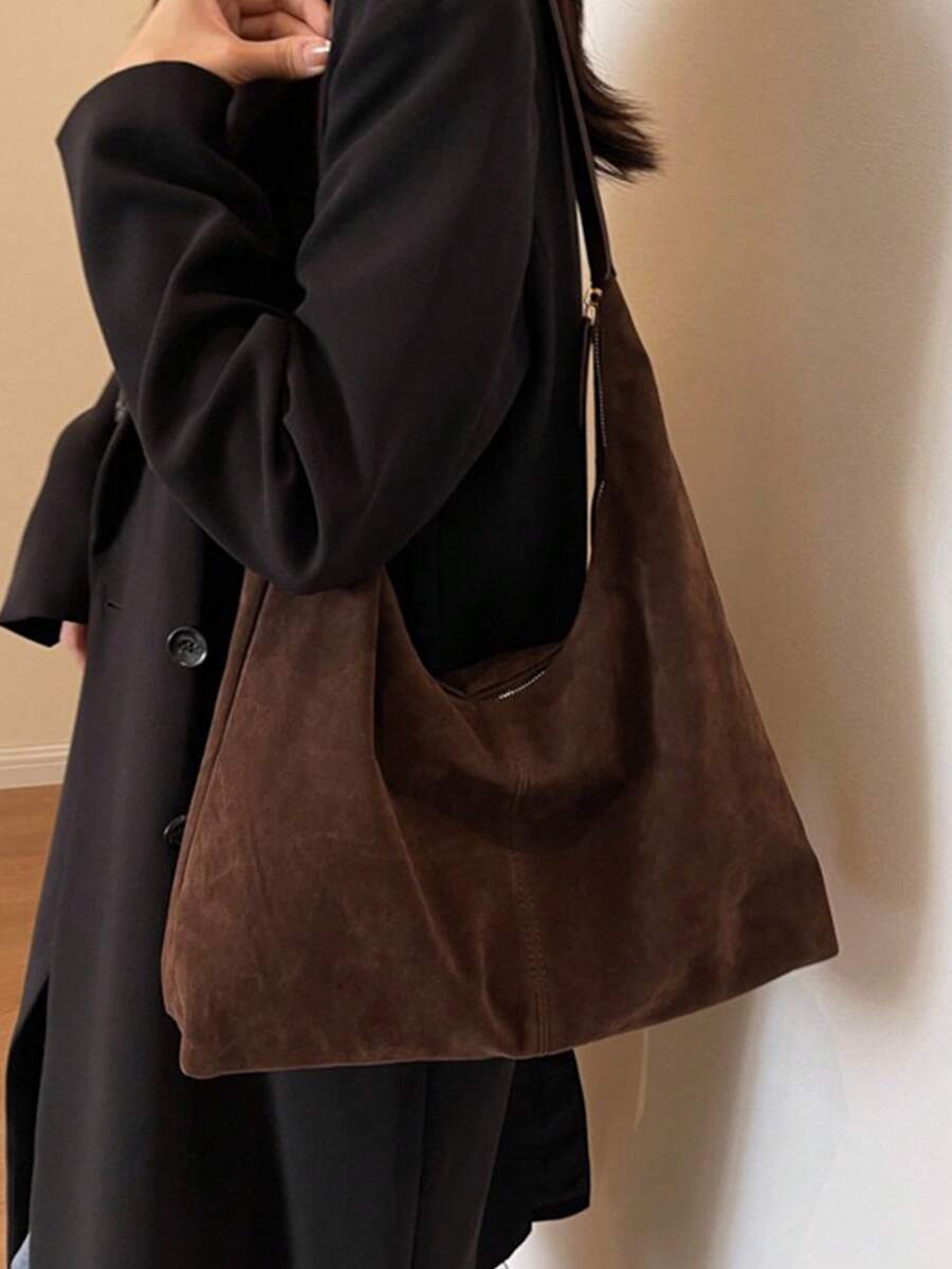 Harriet Suede Shoulder Bag