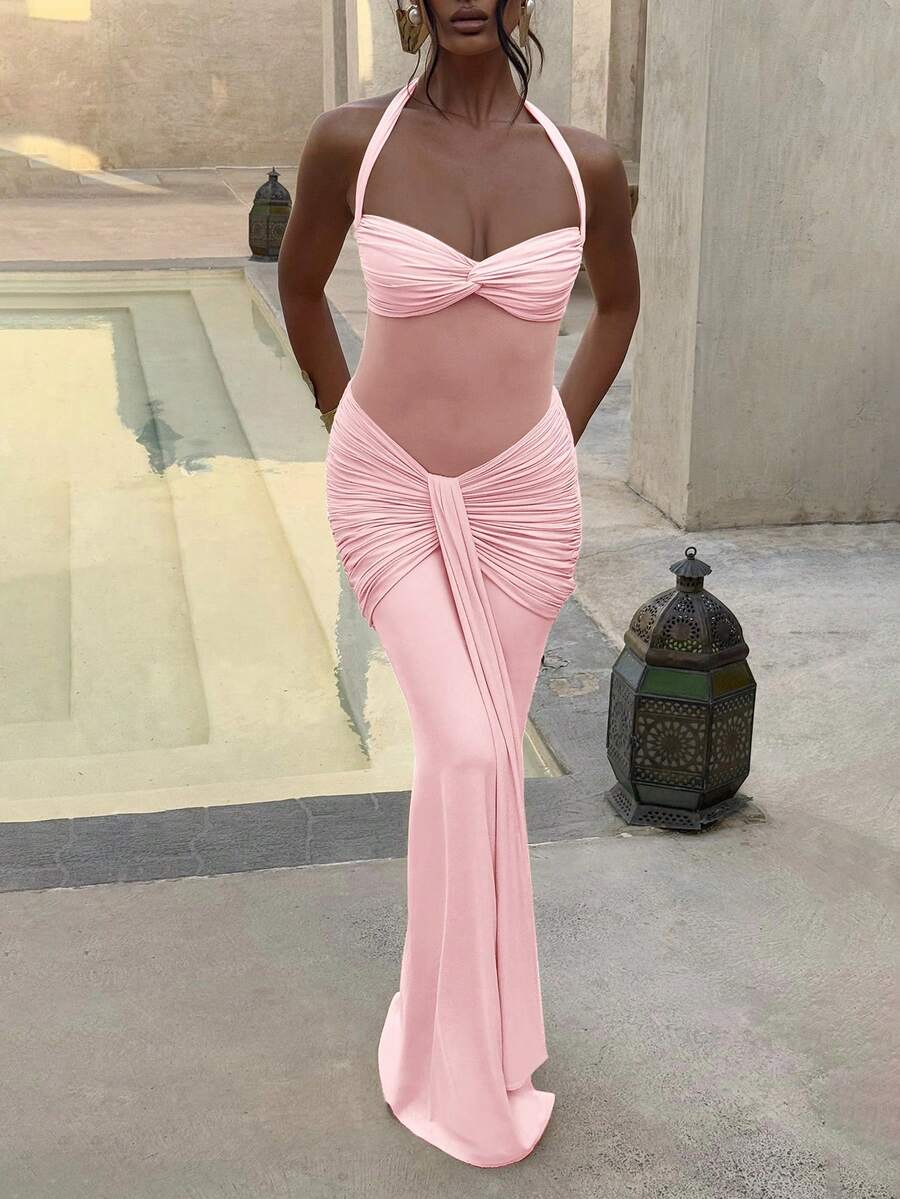 Millie Cinched Mesh Dress