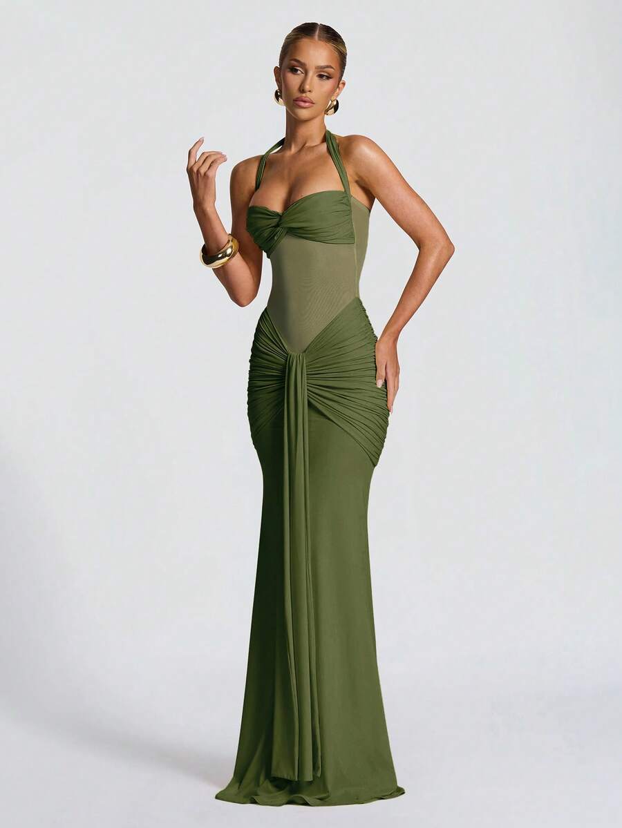 Millie Cinched Mesh Dress