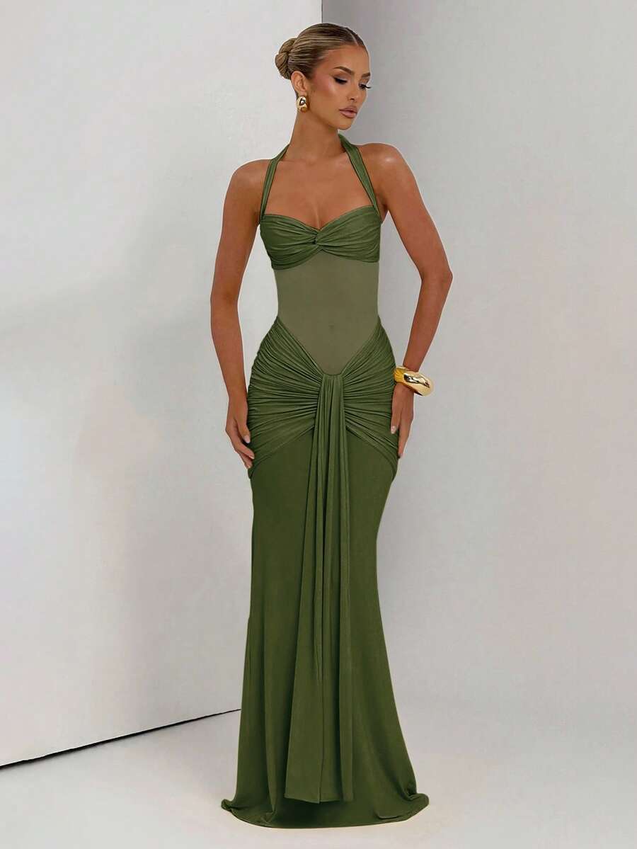 Millie Cinched Mesh Dress