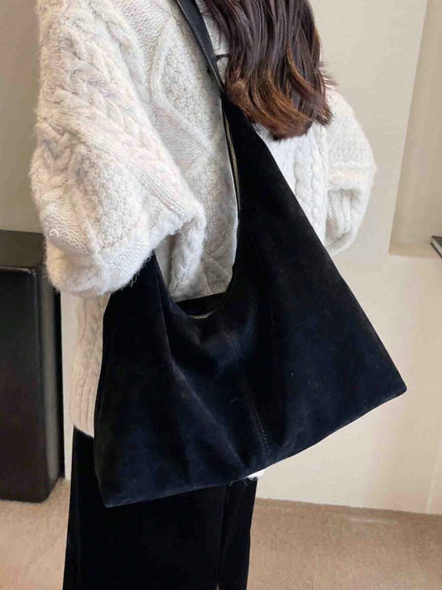 Harriet Suede Shoulder Bag