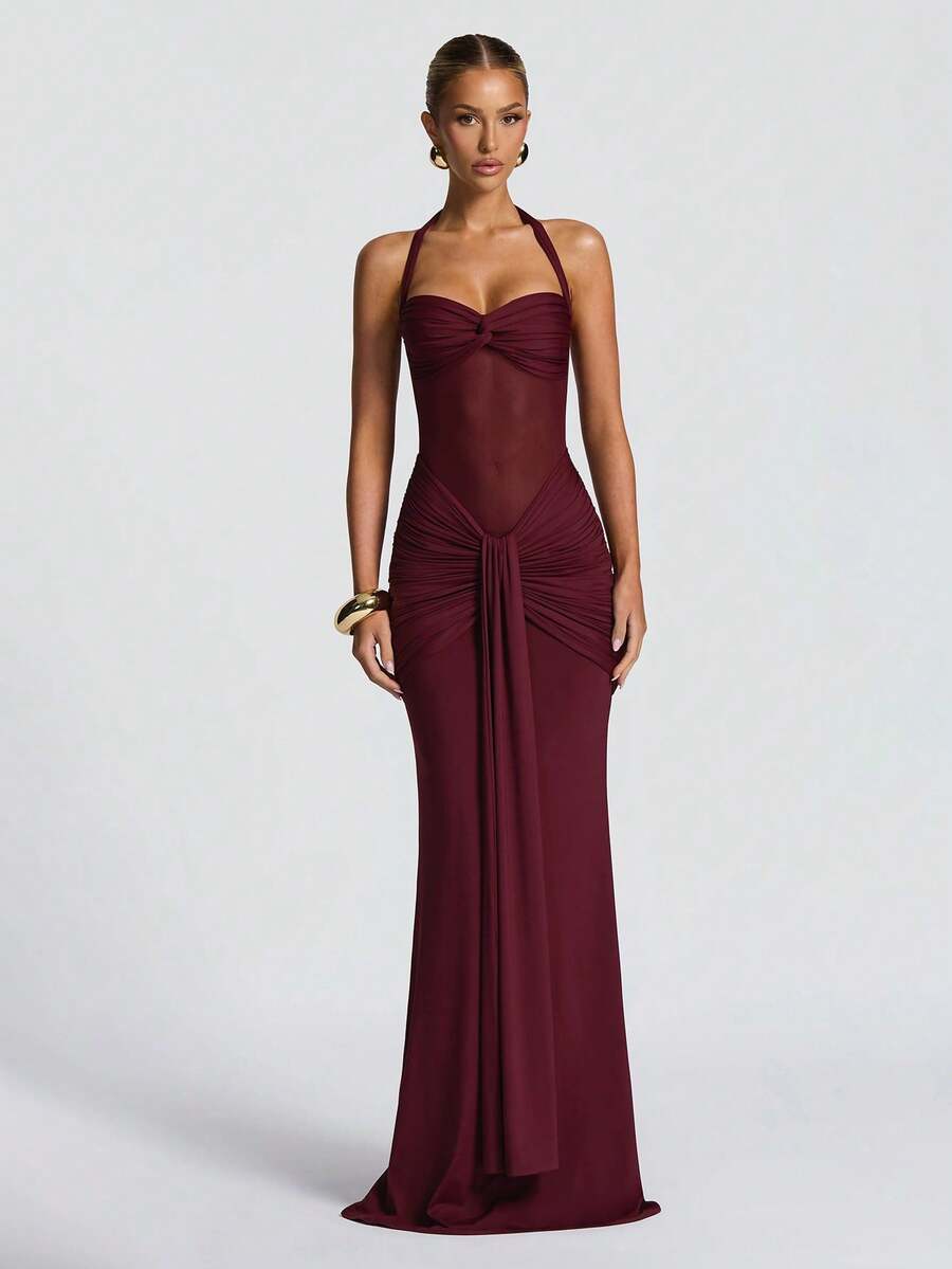 Millie Cinched Mesh Dress