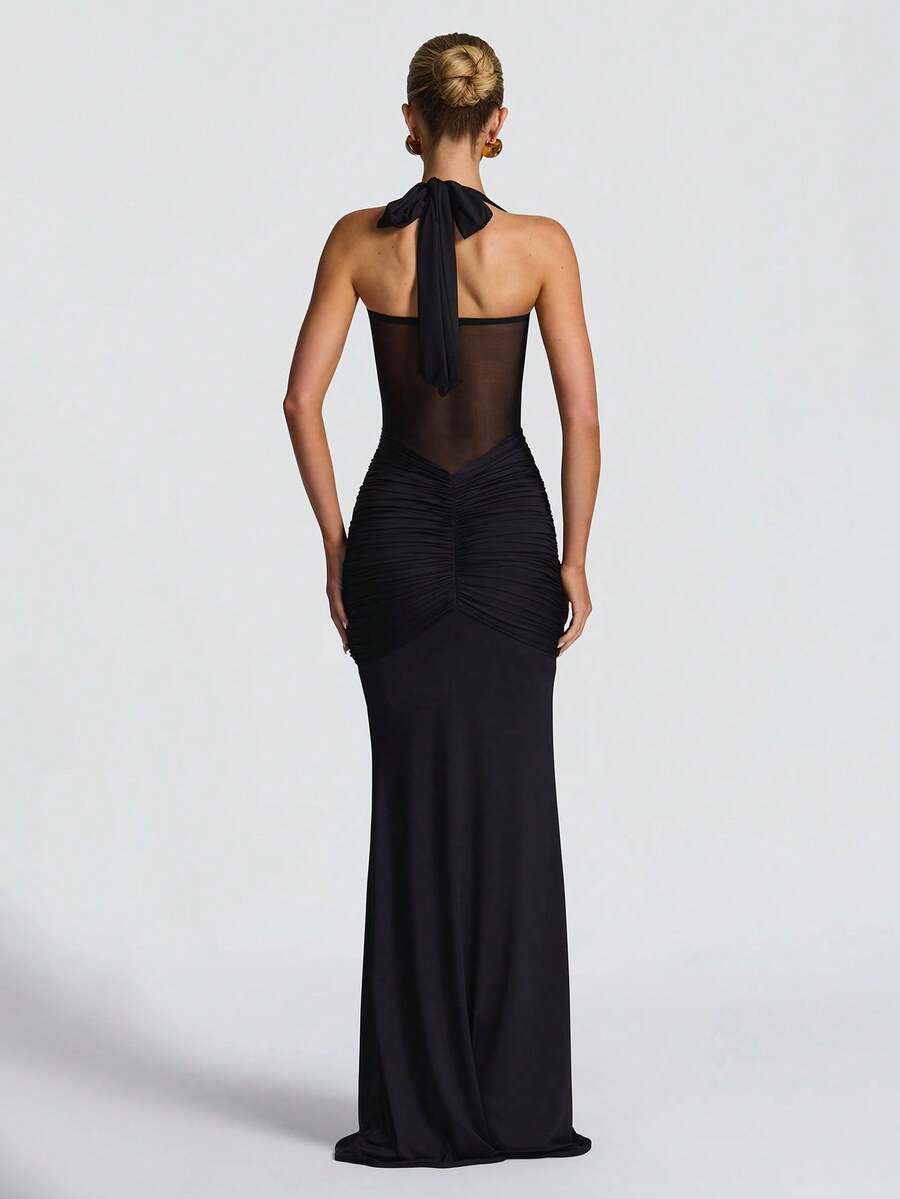 Millie Cinched Mesh Dress