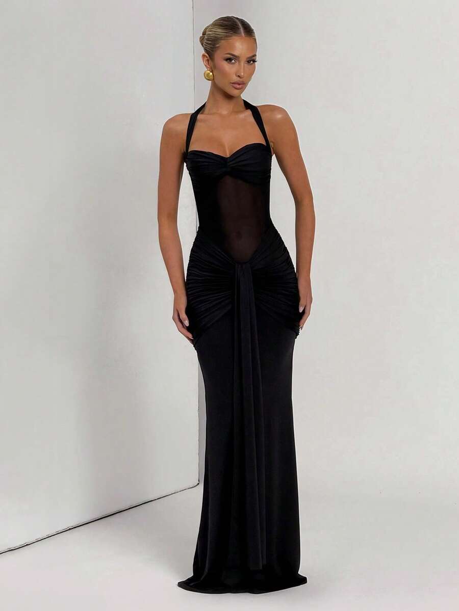 Millie Cinched Mesh Dress