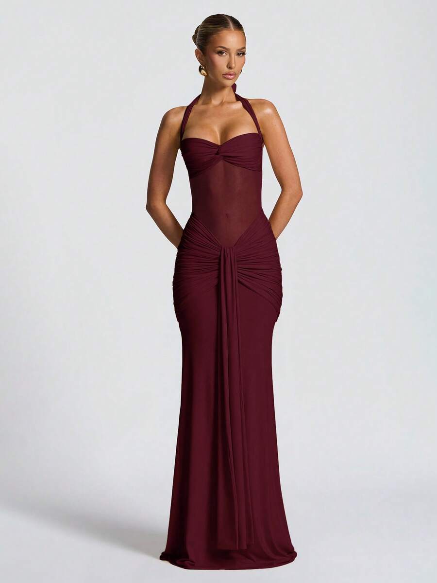 Millie Cinched Mesh Dress