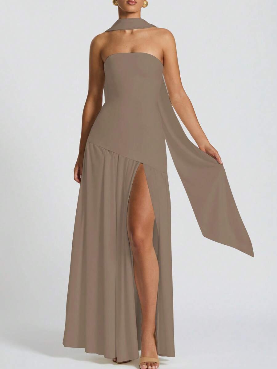 Roben Slit Dress