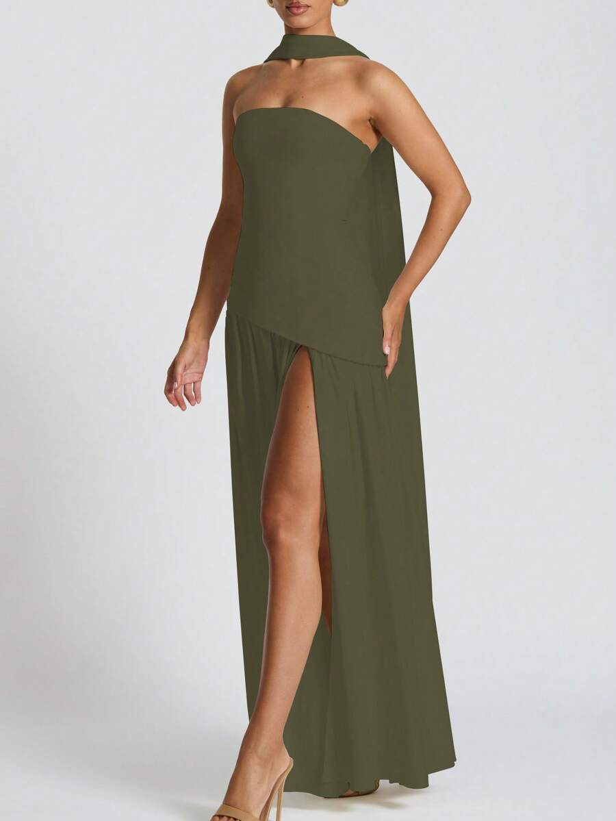 Roben Slit Dress