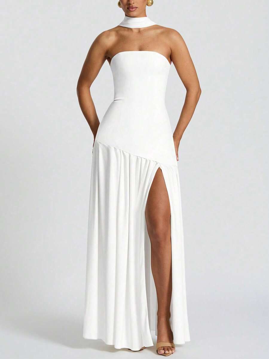 Roben Slit Dress