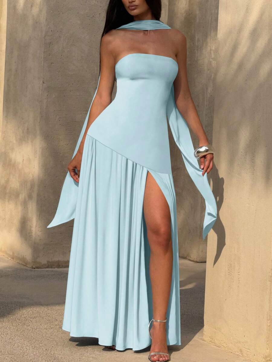 Roben Slit Dress