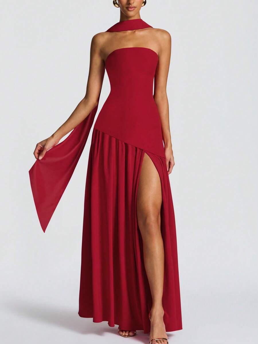 Roben Slit Dress
