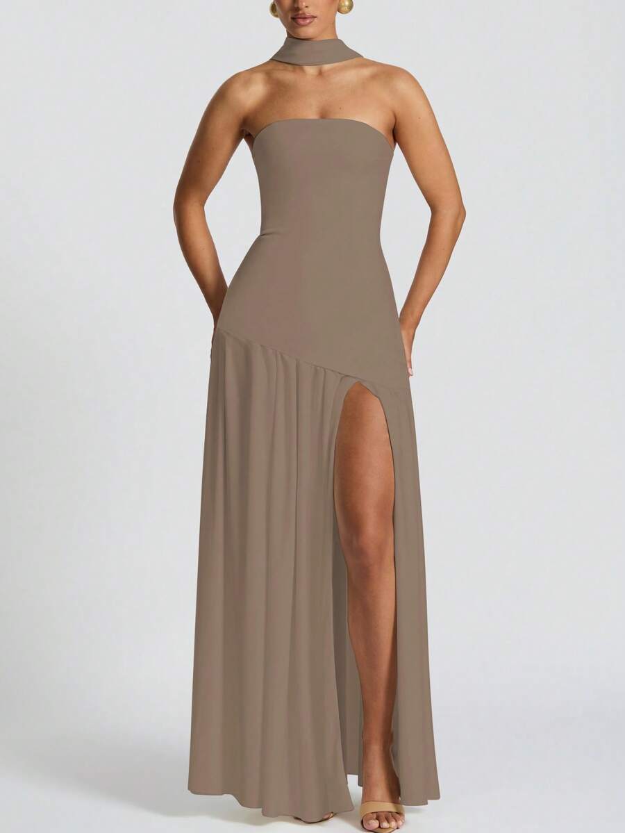 Roben Slit Dress