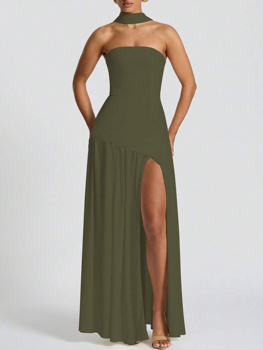 Roben Slit Dress