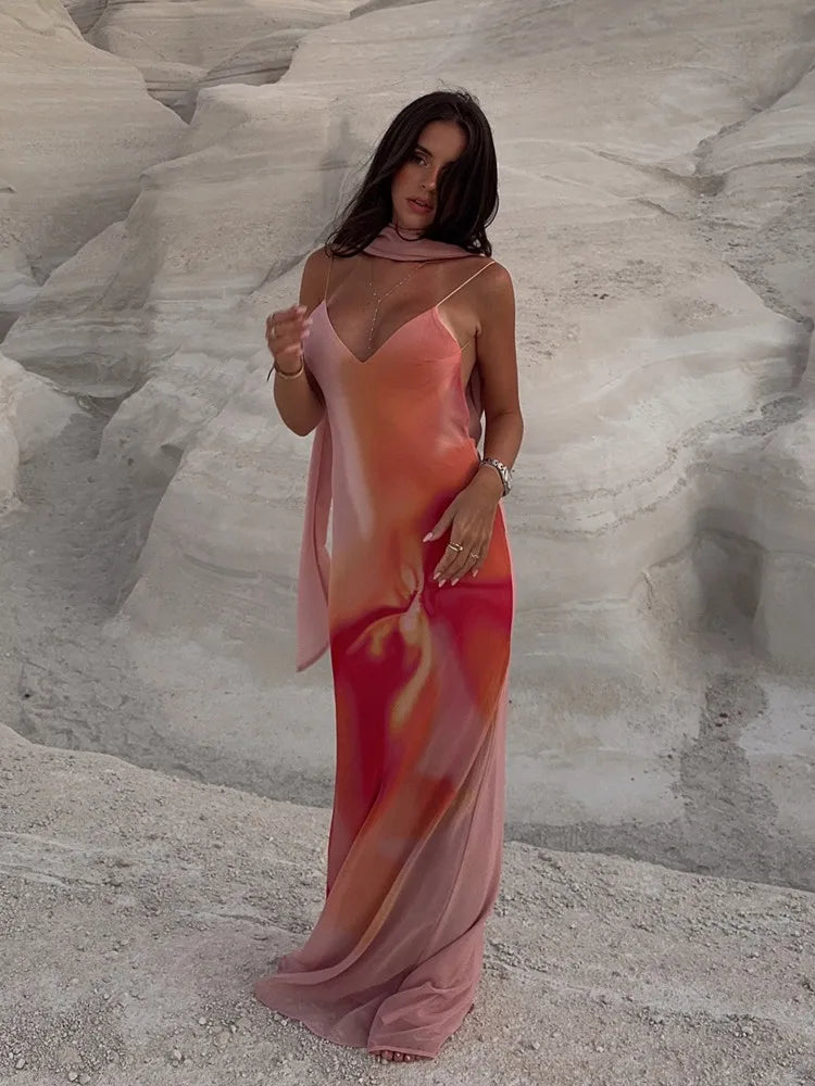 Cleo - Dress & Scarf