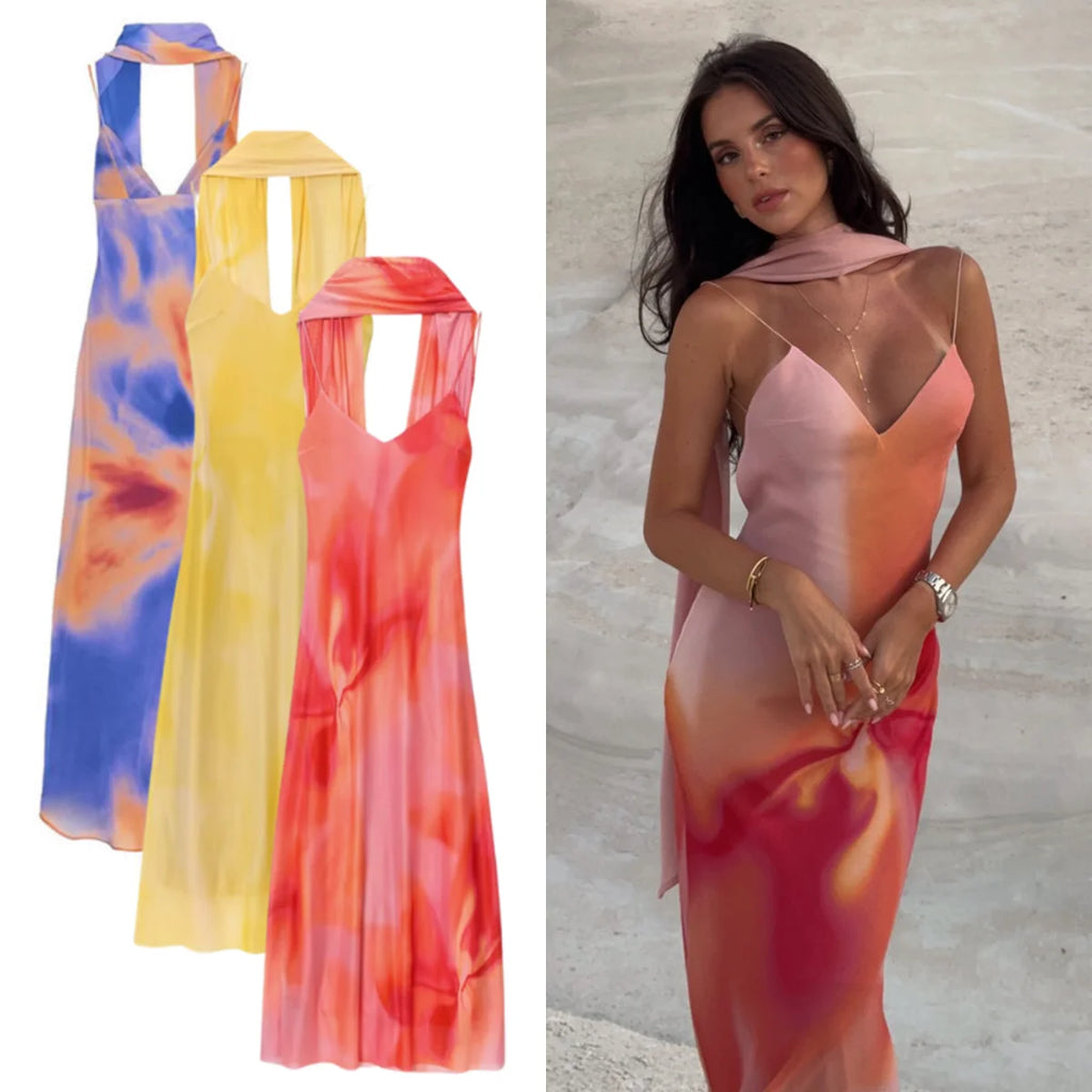 Cleo - Dress & Scarf