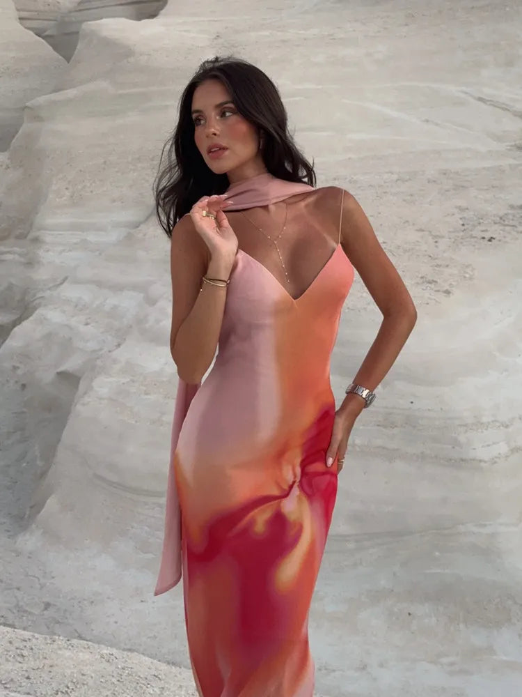 Cleo - Dress & Scarf